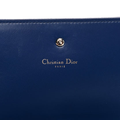 Christian Dior Grained Calfskin Diorama Croisiere Chain Wallet Blue 6 of 14