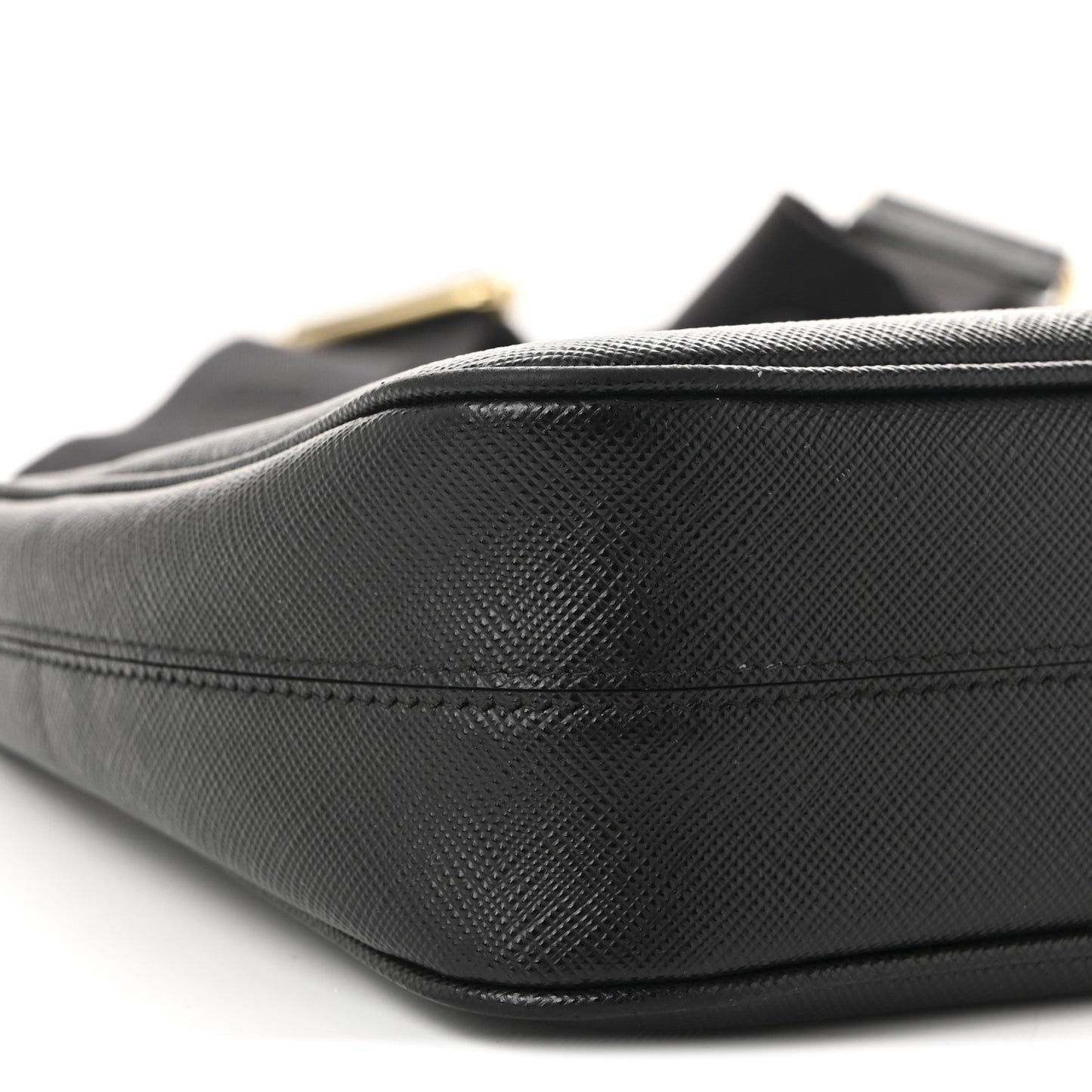 Saffiano Lux Re-Edition 2005 Shoulder Bag Black