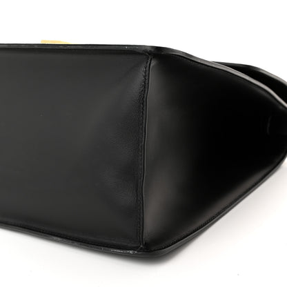 Gucci Calfskin Maxi Sylvie Top Handle Bag Black 10 of 11