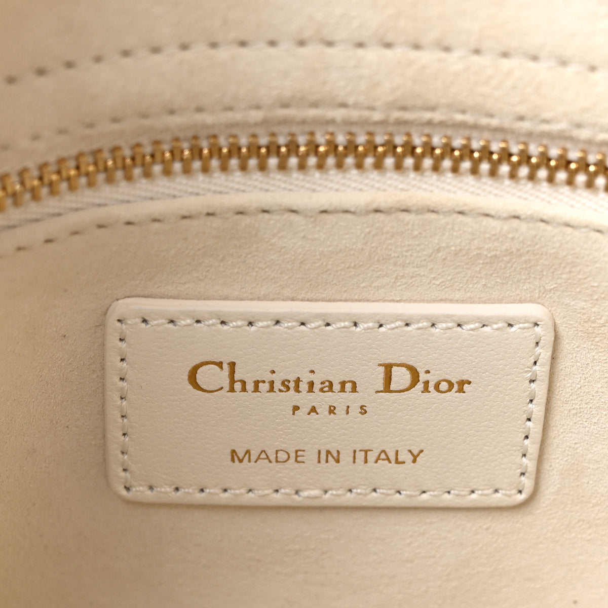 Christian Dior Lambskin Cannage Small My ABCDior Lady Dior White 6 of 10