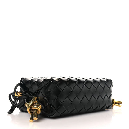 Bottega Veneta Nappa Intrecciato Metallic Knot Mini Loop Camera Bag Black 4 of 8