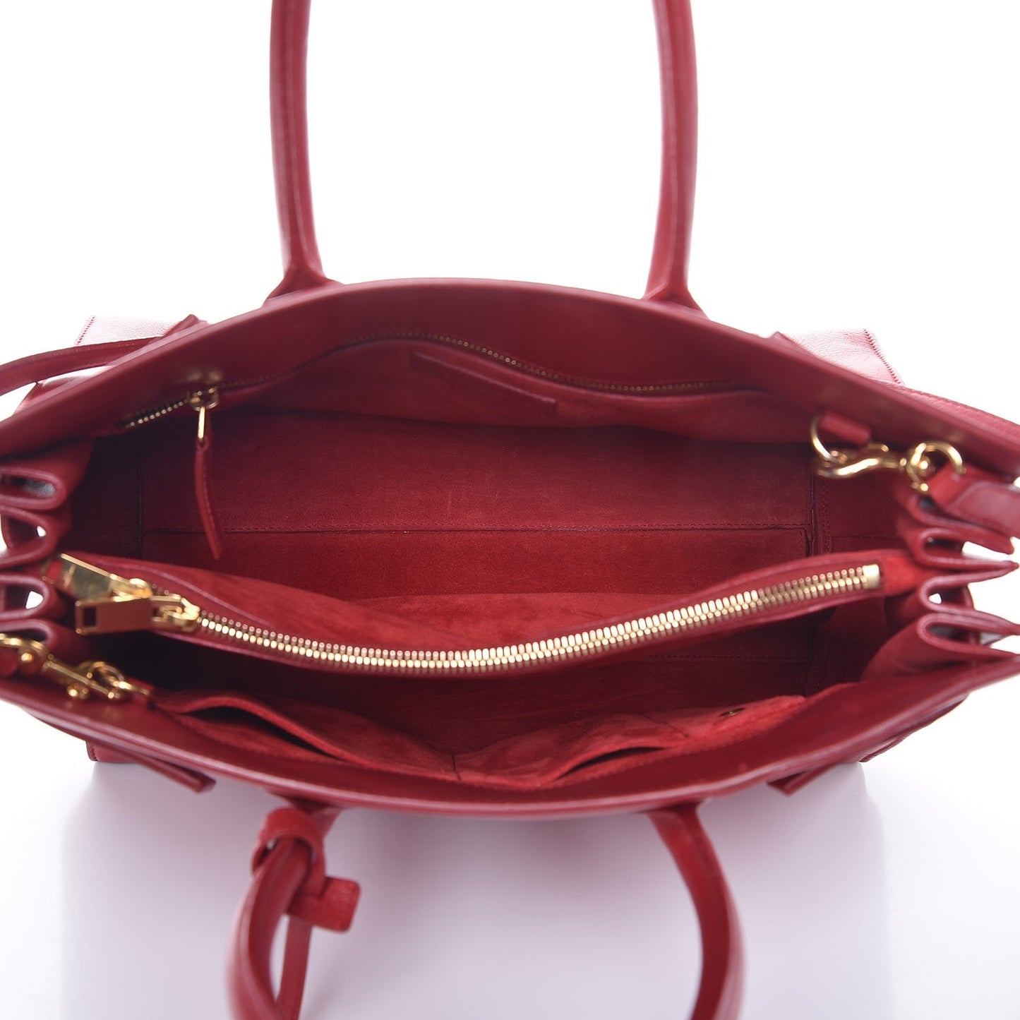 Calfskin Small Sac De Jour Lipstick Red