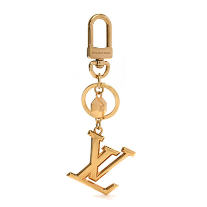 Louis Vuitton LV Facettes Bag Charm Key Holder Gold 1 of 4