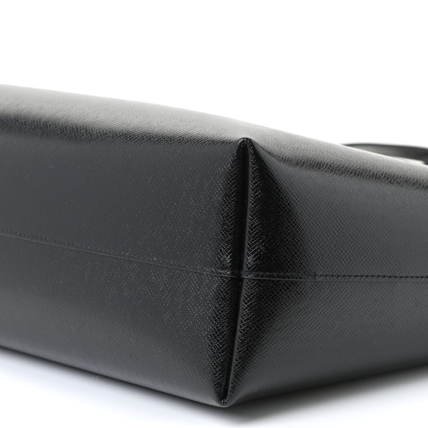 Calfskin Large Shopping Tote Black