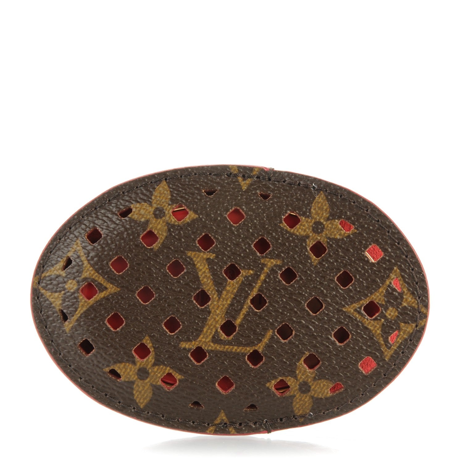 Louis Vuitton Monogram Perforated SC Flore Mirror Saumur Corail 1 of 6