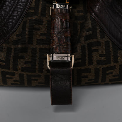 Fendi Zucca Nappa Nuvolata Vitello Tortuga Spy Tobacco Moro 10 of 12