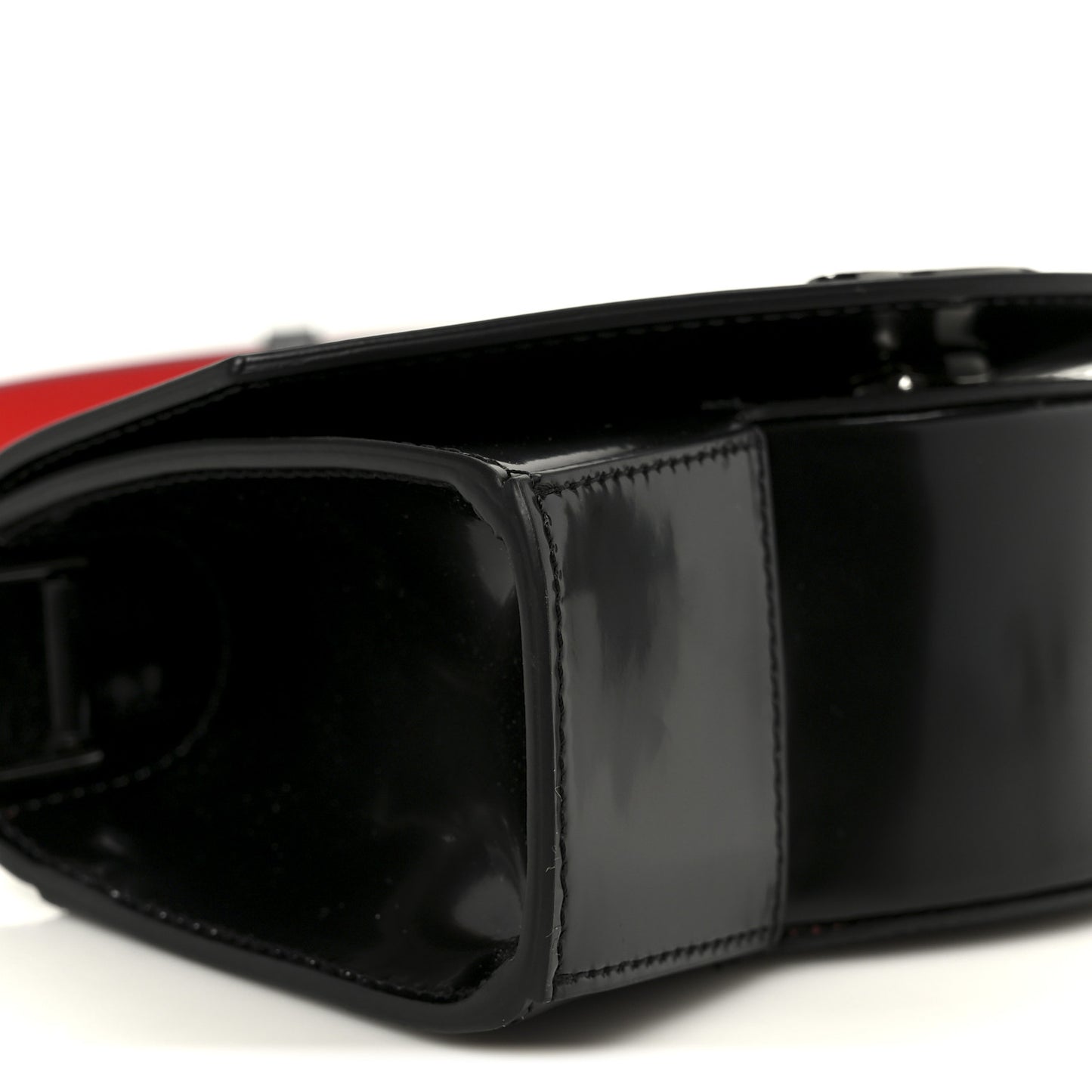 Abrasivato Calfskin Loubi54 Clutch Black Gun Metal