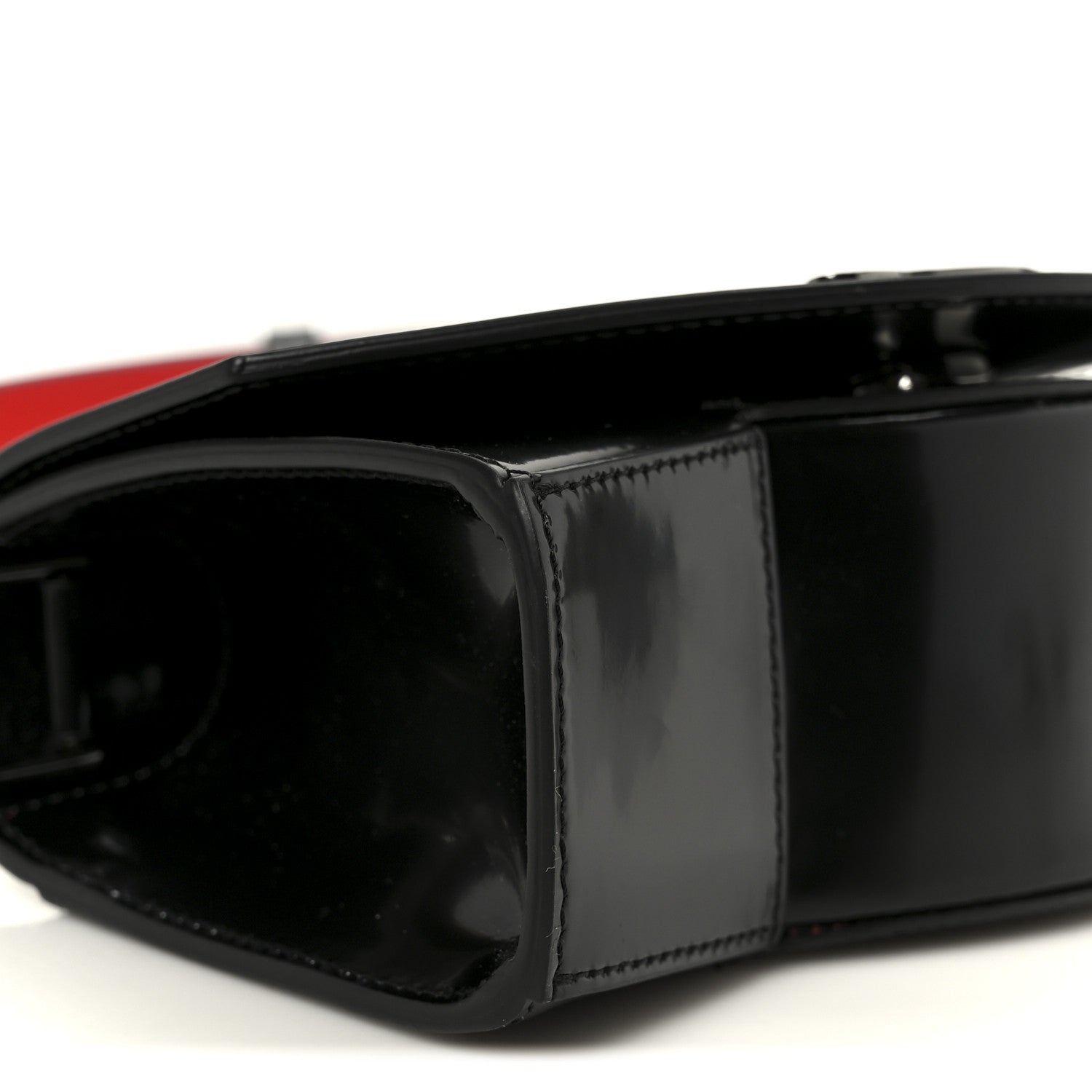 Christian Louboutin Abrasivato Calfskin Loubi54 Clutch Black Gun Metal 9 of 10