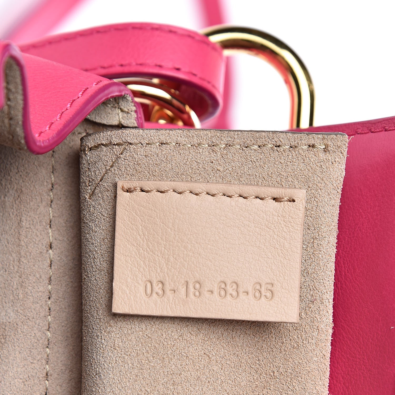 Chloe Calfskin Quilted Nano Drew Bijou Shoulder Bag Fuchsia Rose 7 of 10