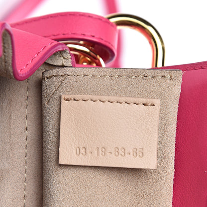 Chloe Calfskin Quilted Nano Drew Bijou Shoulder Bag Fuchsia Rose 7 of 10