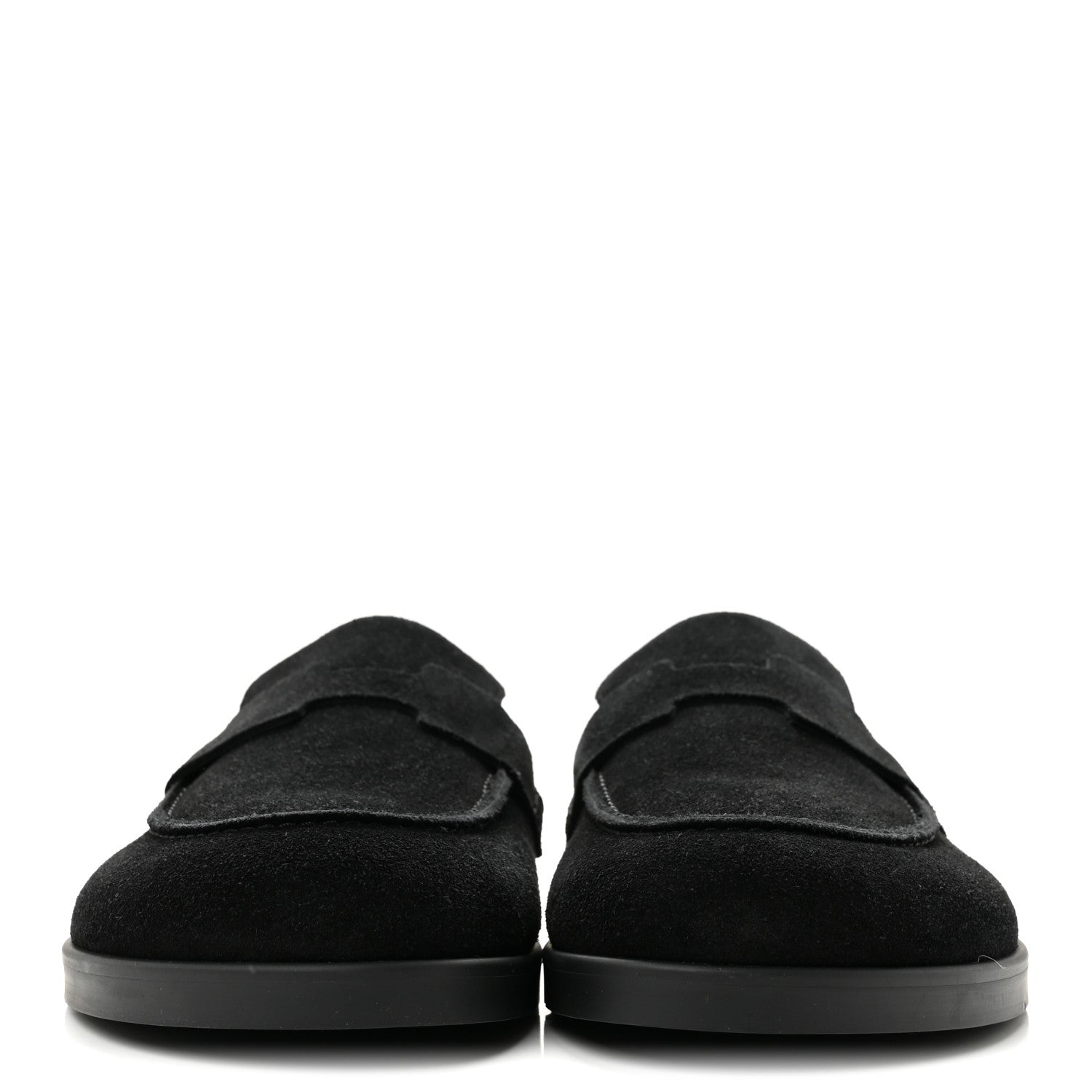 Hermes Suede Calfskin Go Mules 40 Black 3 of 9