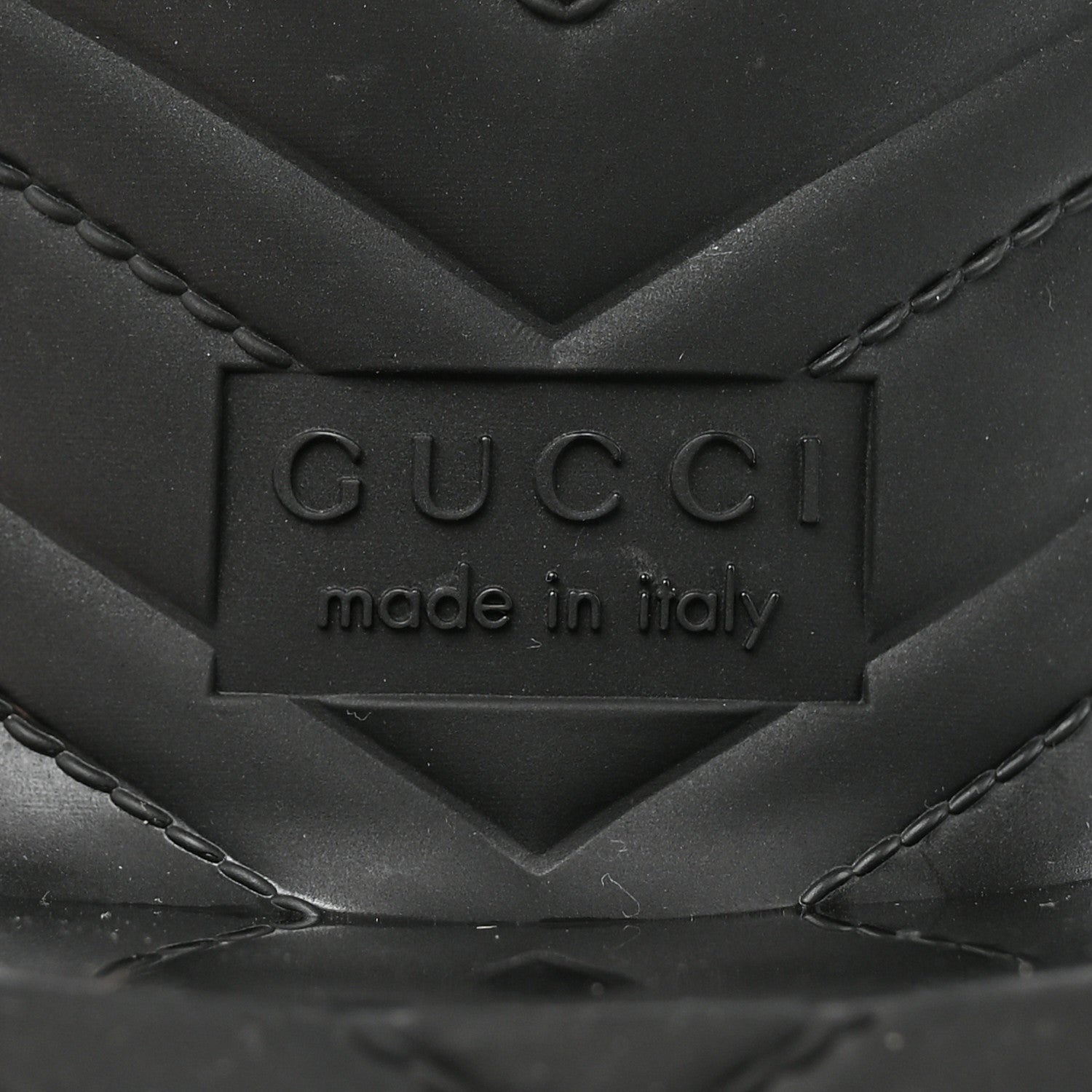 Gucci Rubber Gucci Logo Womens Platform 20/60mm Slide Sandals Black 6 of 15