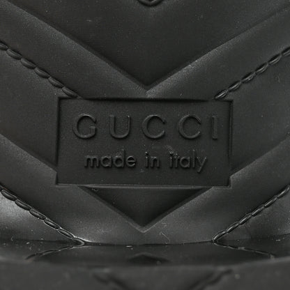 Gucci Rubber Gucci Logo Womens Platform 20/60mm Slide Sandals Black 6 of 15