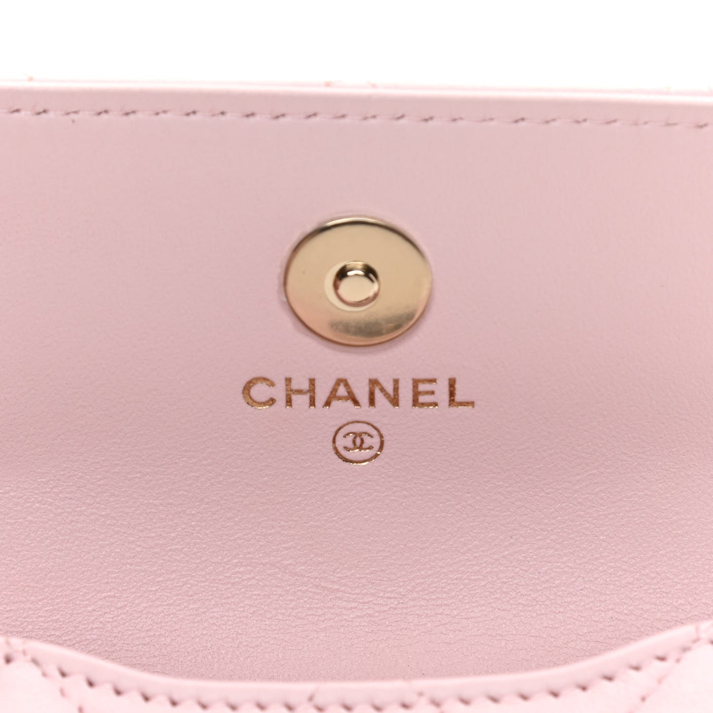 Lambskin Quilted Pearl Chain Belt Bag Light Pink
