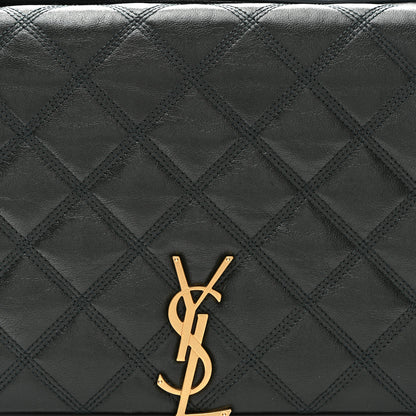 Saint Laurent Lambskin Quilted Mini Becky Chain Bag Vert Fonce 8 of 21