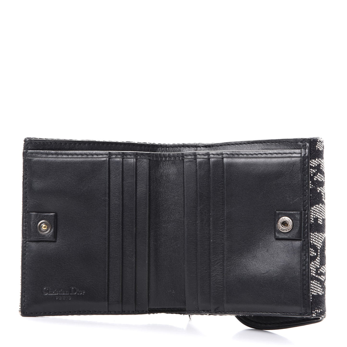 Monogram Compact Saddle Wallet Black