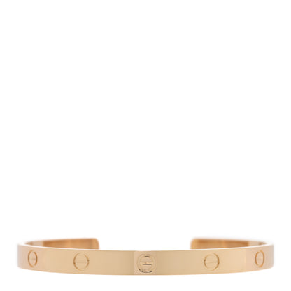 Cartier 18K Yellow Gold LOVE Cuff Bracelet 20 1 of 4