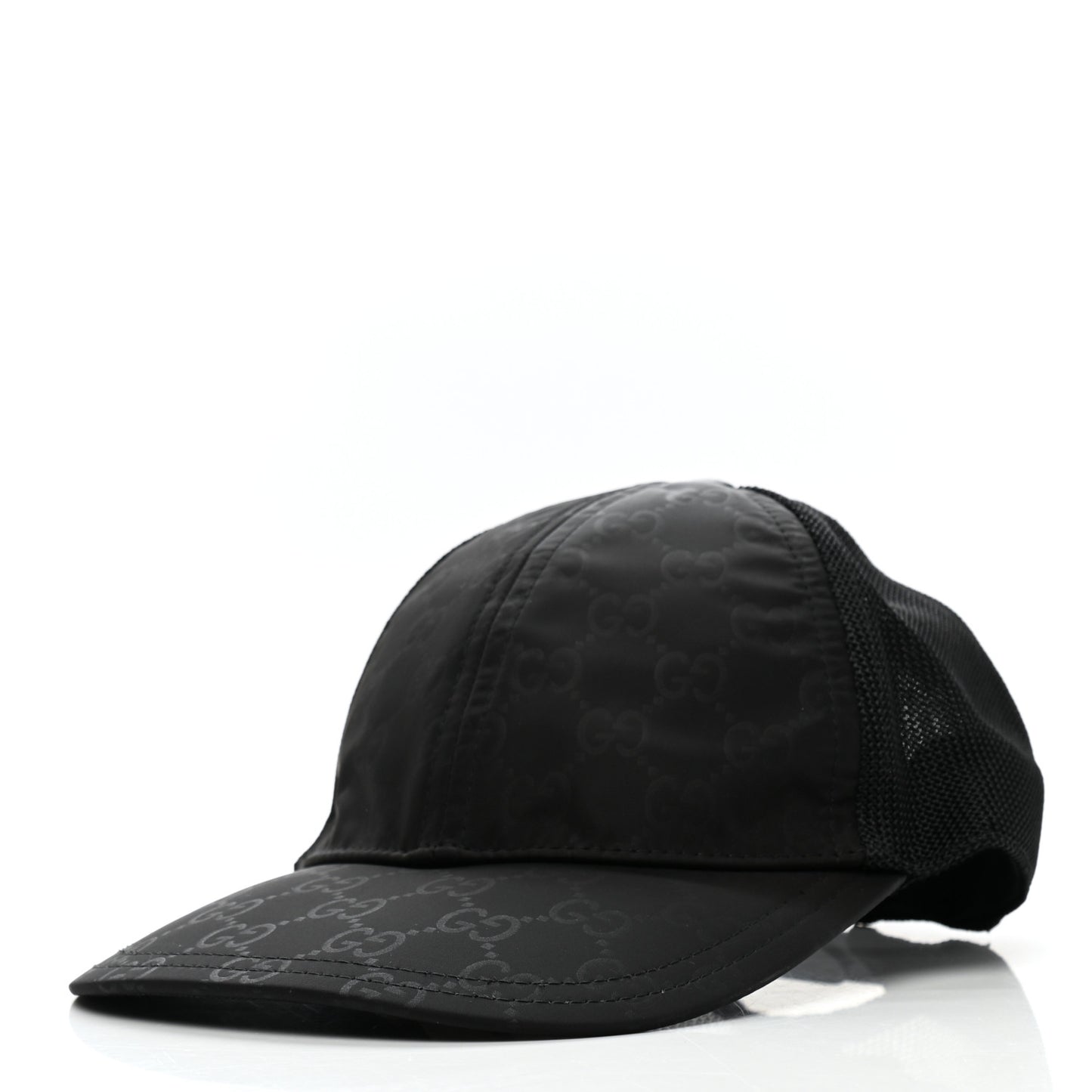 Nylon Monogram Baseball Hat S Black