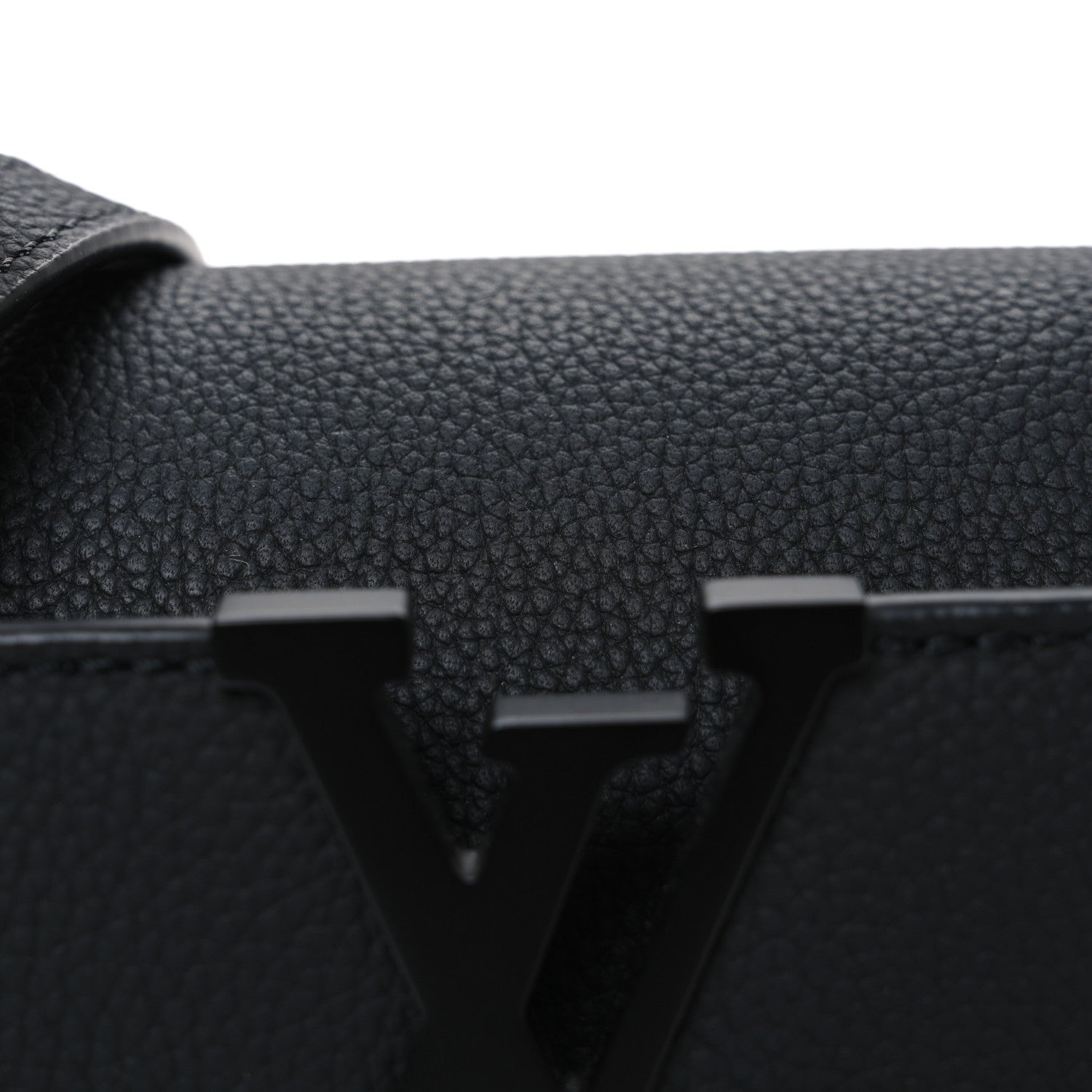 Louis Vuitton Matte Taurillon Capucines East West Mini All Black 7 of 9