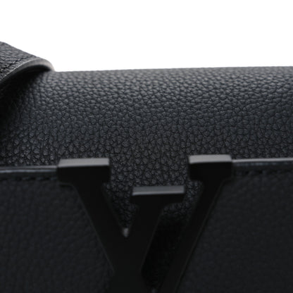 Louis Vuitton Matte Taurillon Capucines East West Mini All Black 7 of 9