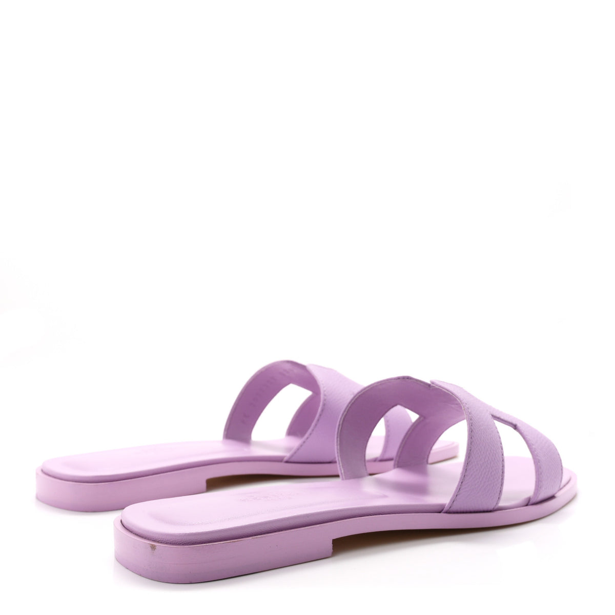 Hermes Epsom Oran Sandals 38.5 Violet Amethyste 5 of 11