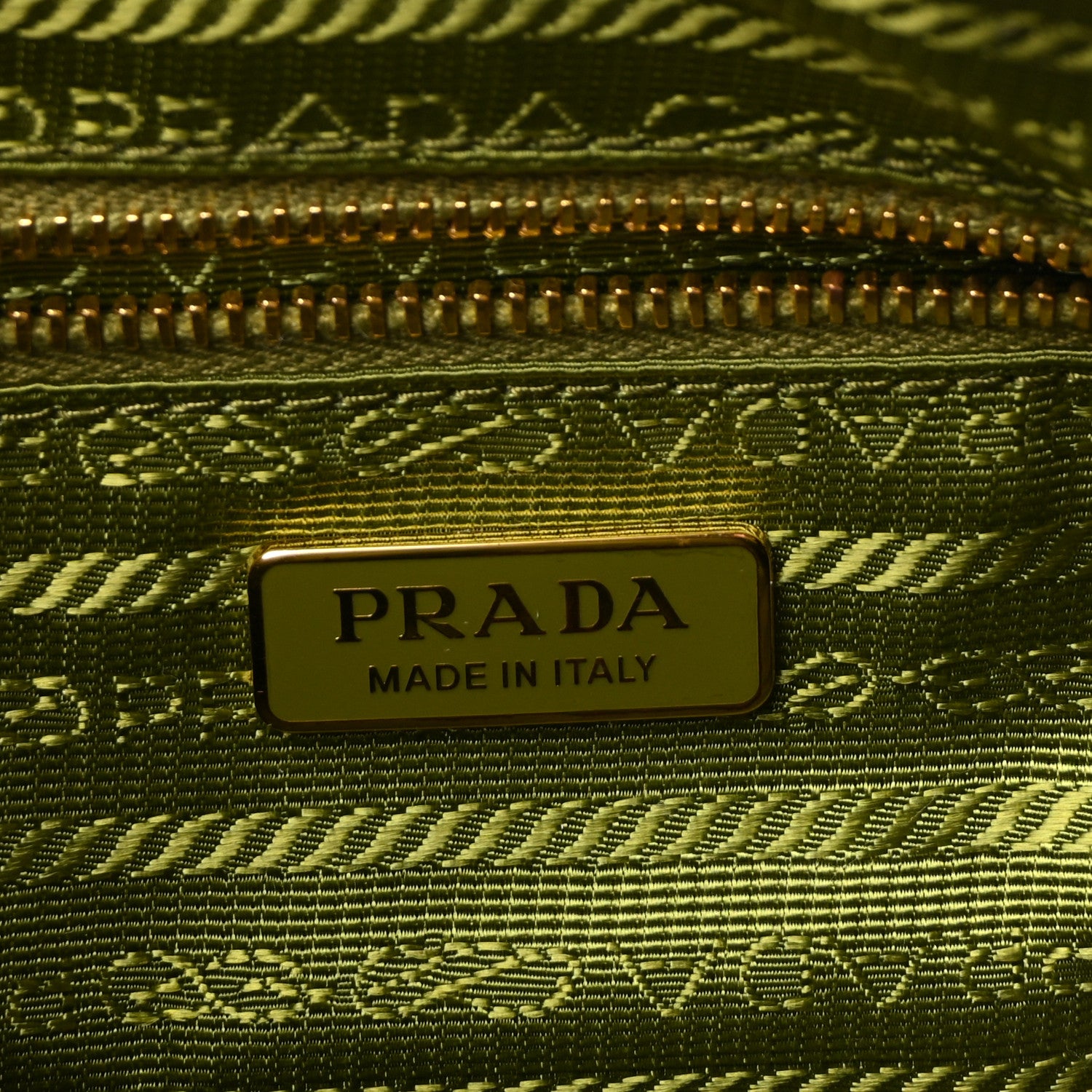 Prada Calfskin Triangle Pouch Shoulder Bag Pistachio Green 6 of 9
