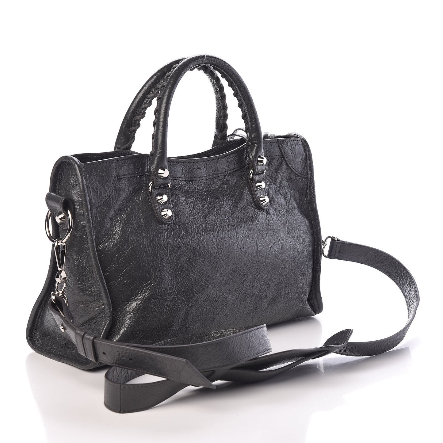 Agneau Classic Silver Hardware S City Gris Fossile