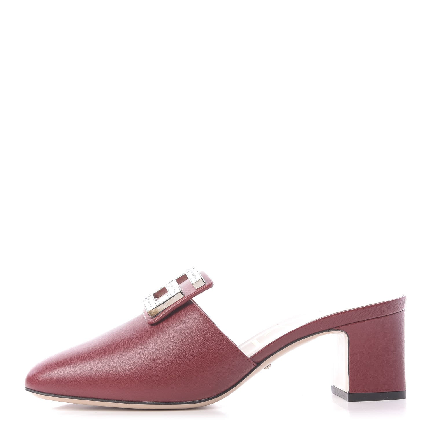 Gucci Malaga Kid Crystal Square G Madelyn Mules 40 Romantic Cerise 1 of 12