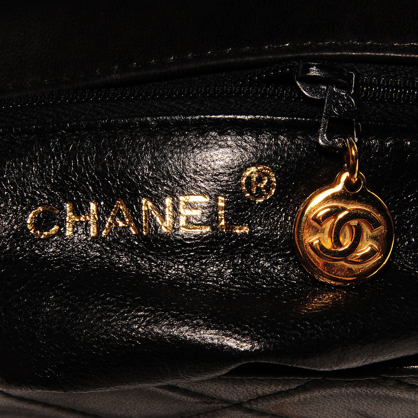 Lambskin Small Shoulder Flap Bag Black