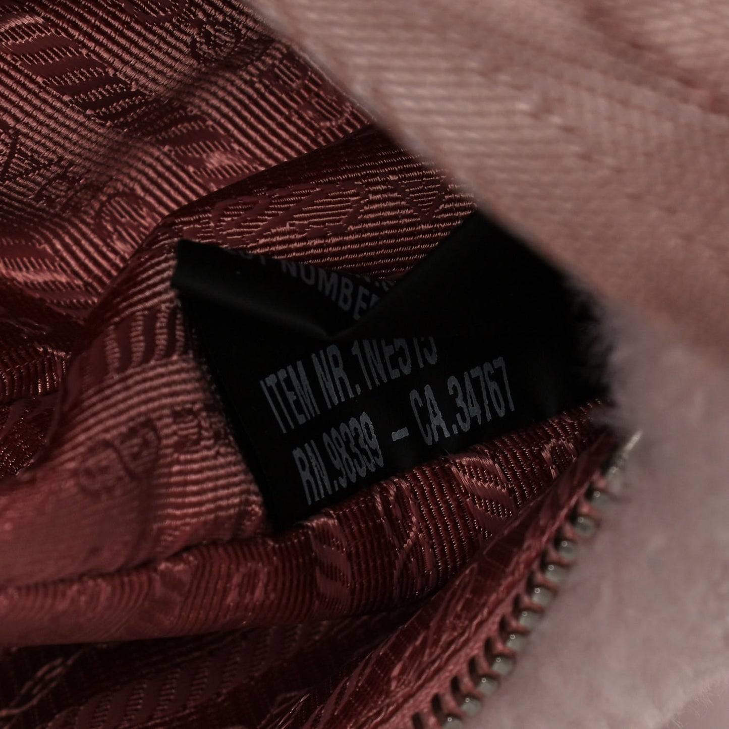Shearling Mini Re-Edition 2000 Bag Orchidea