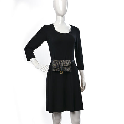 Christian Dior Oblique Saddle Belt Bag Blue 2 of 9