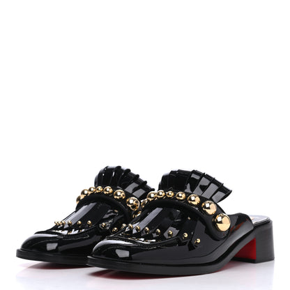 Christian Louboutin Patent Octavian Mula 37.5 Black 3 of 14