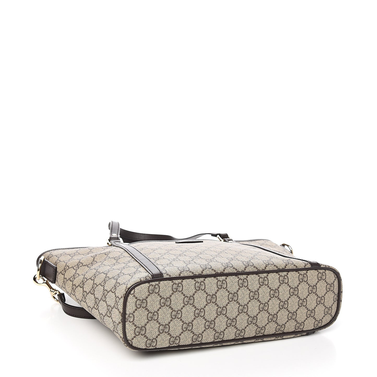 GG Supreme Monogram Medium Joy Tote Dark Brown