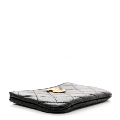 Chanel Caviar Quilted Studded CC Small Pouch Black 4 of 8