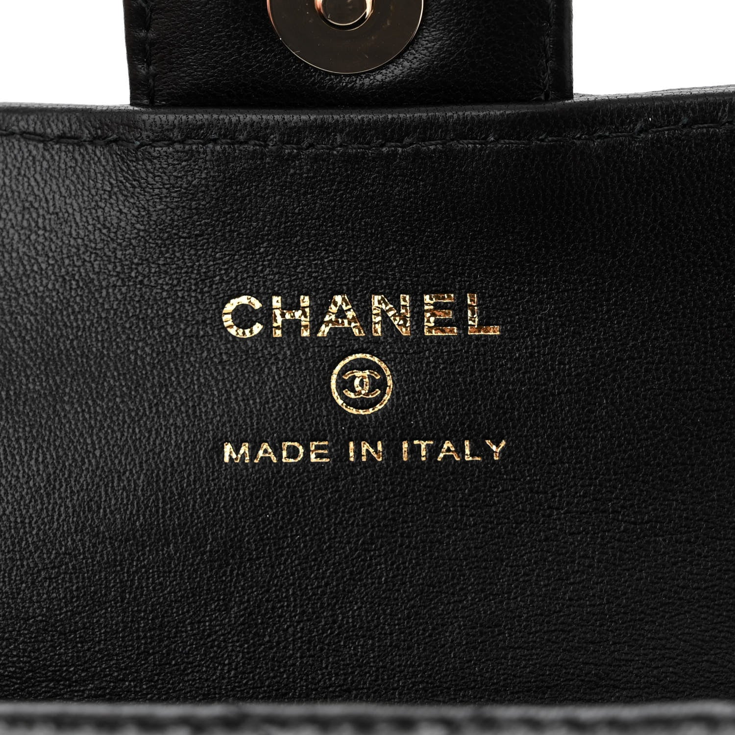 Chanel Lambskin Quilted Box Of Secrets Card Holder With Chain Black 6 of 11