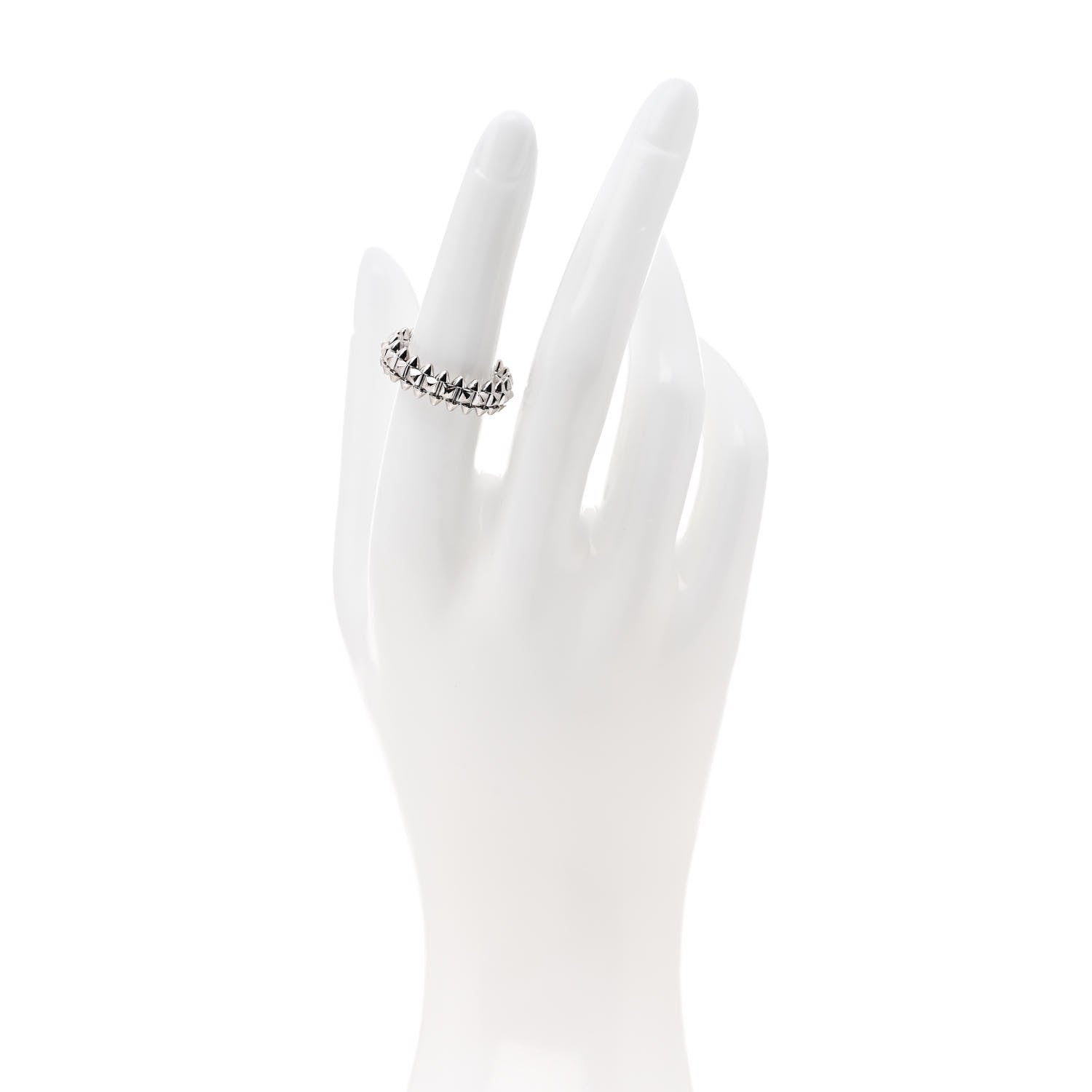 Cartier 18K White Gold SM Clash De Cartier Ring 53 6.25 2 of 4