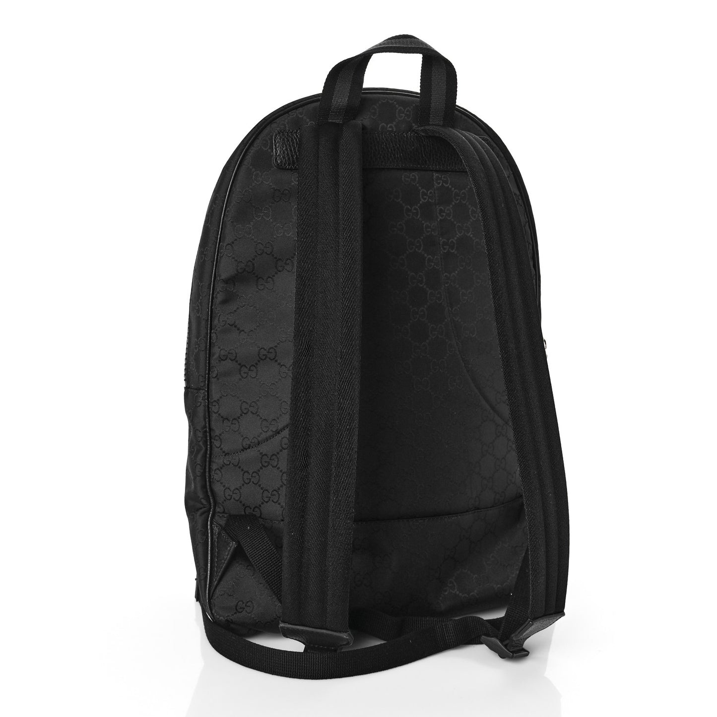 Nylon Monogram Slim Backpack Black