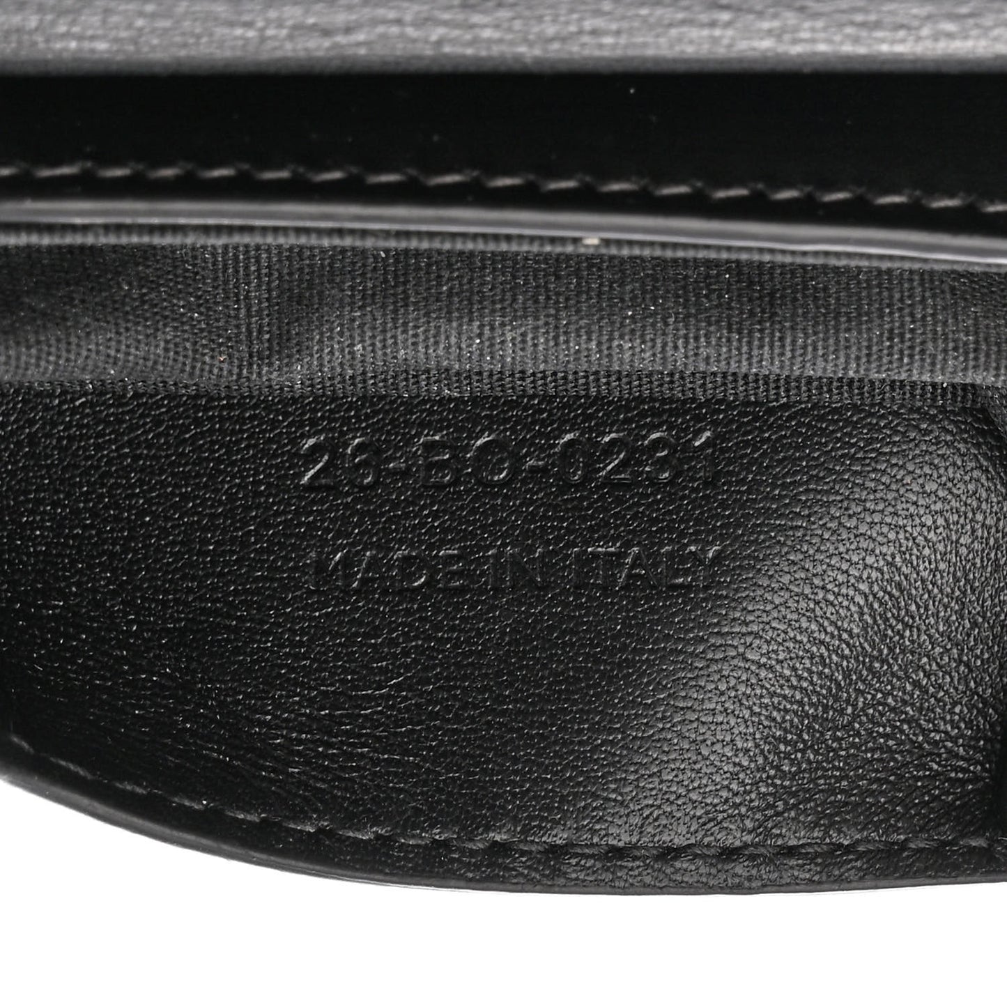 Smooth Calfskin Vertical Pouch Black