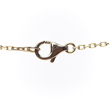 Cartier 18K Pink Gold Diamond Logo Pendant Necklace 6 of 7