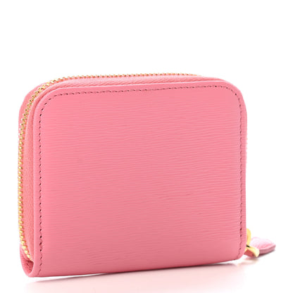Prada Vitello Move Metal Coin Purse Geranio 2 of 4