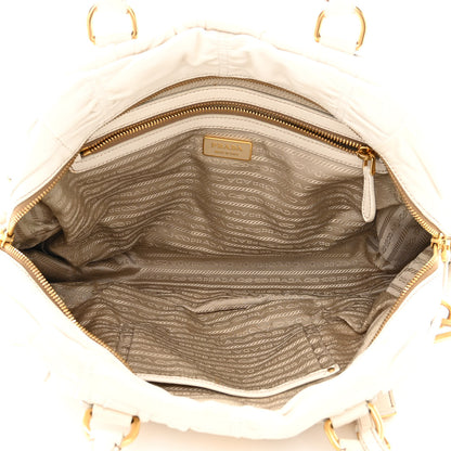 Prada Nappa Gaufre Shopping Satchel White 5 of 28