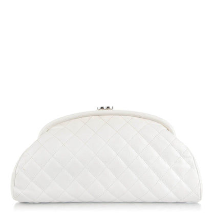 Chanel Caviar Quilted Timeless Clutch White 1 of 8