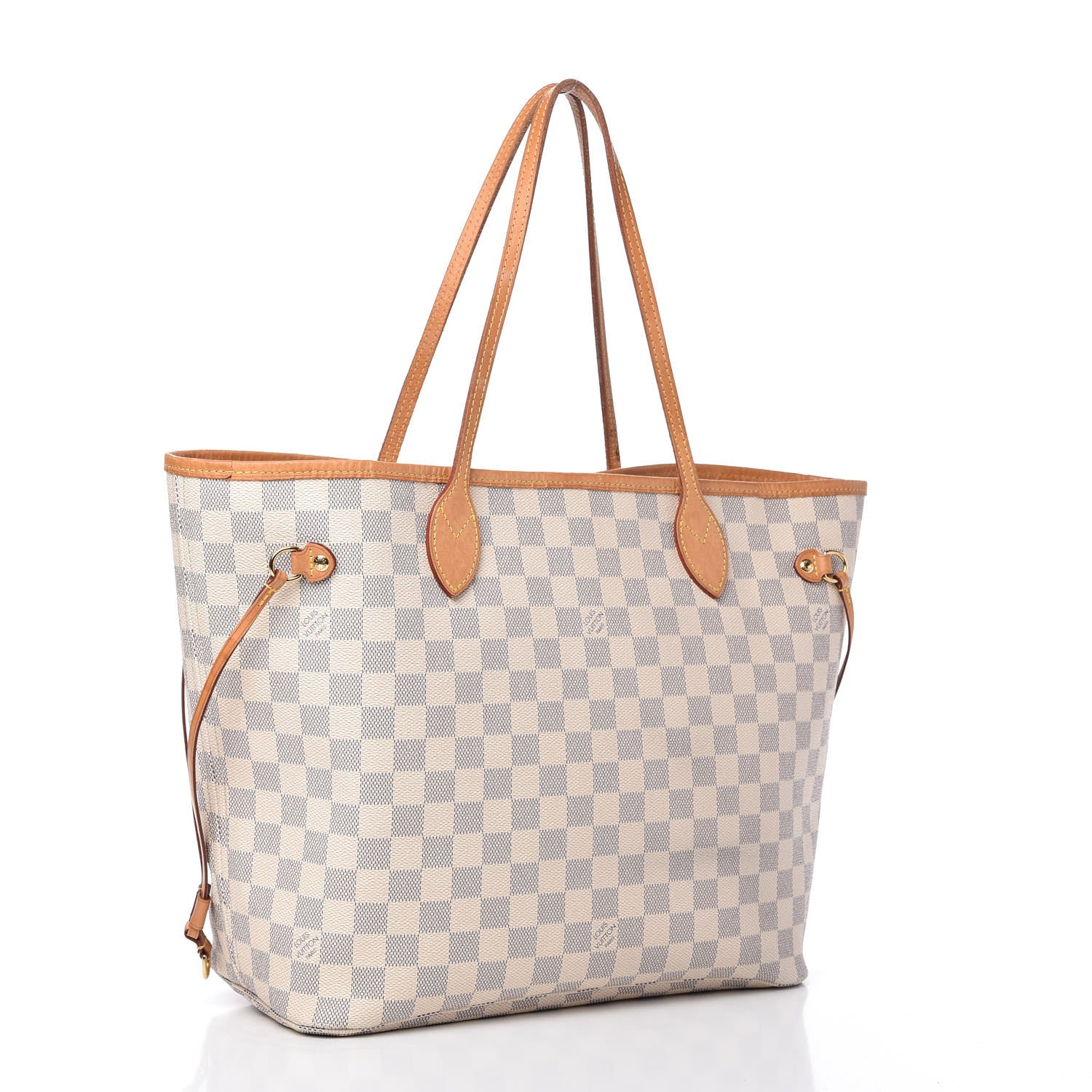 Louis Vuitton Damier Azur Neo Neverfull MM Rose Ballerine 3 of 10