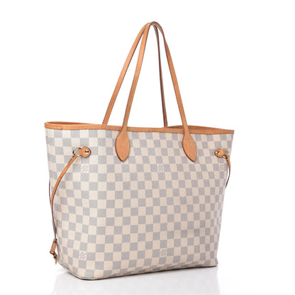 Louis Vuitton Damier Azur Neo Neverfull MM Rose Ballerine 3 of 10