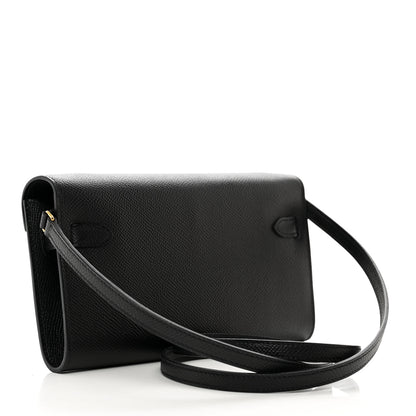 Hermes Epsom Kelly Wallet To Go Black 3 of 8