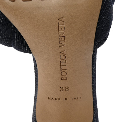 Bottega Veneta Denim Matelasse Padded Mule Sandals 36 Indigo 7 of 9