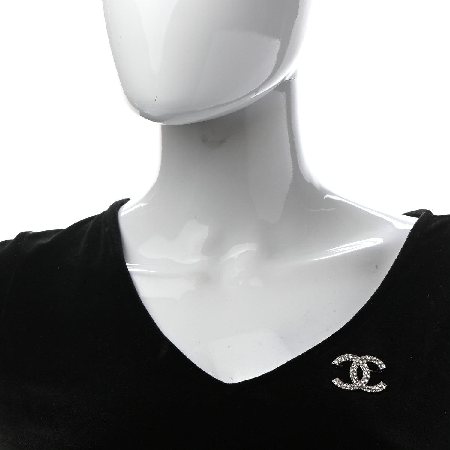 Chanel Crystal Palais Garnier CC Brooch Gold 2 of 6