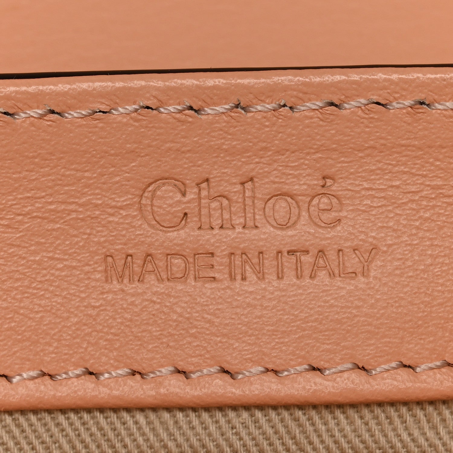 Chloe Calfskin Crocodile Embossed Mini C Double Carry Milky Orange 6 of 10