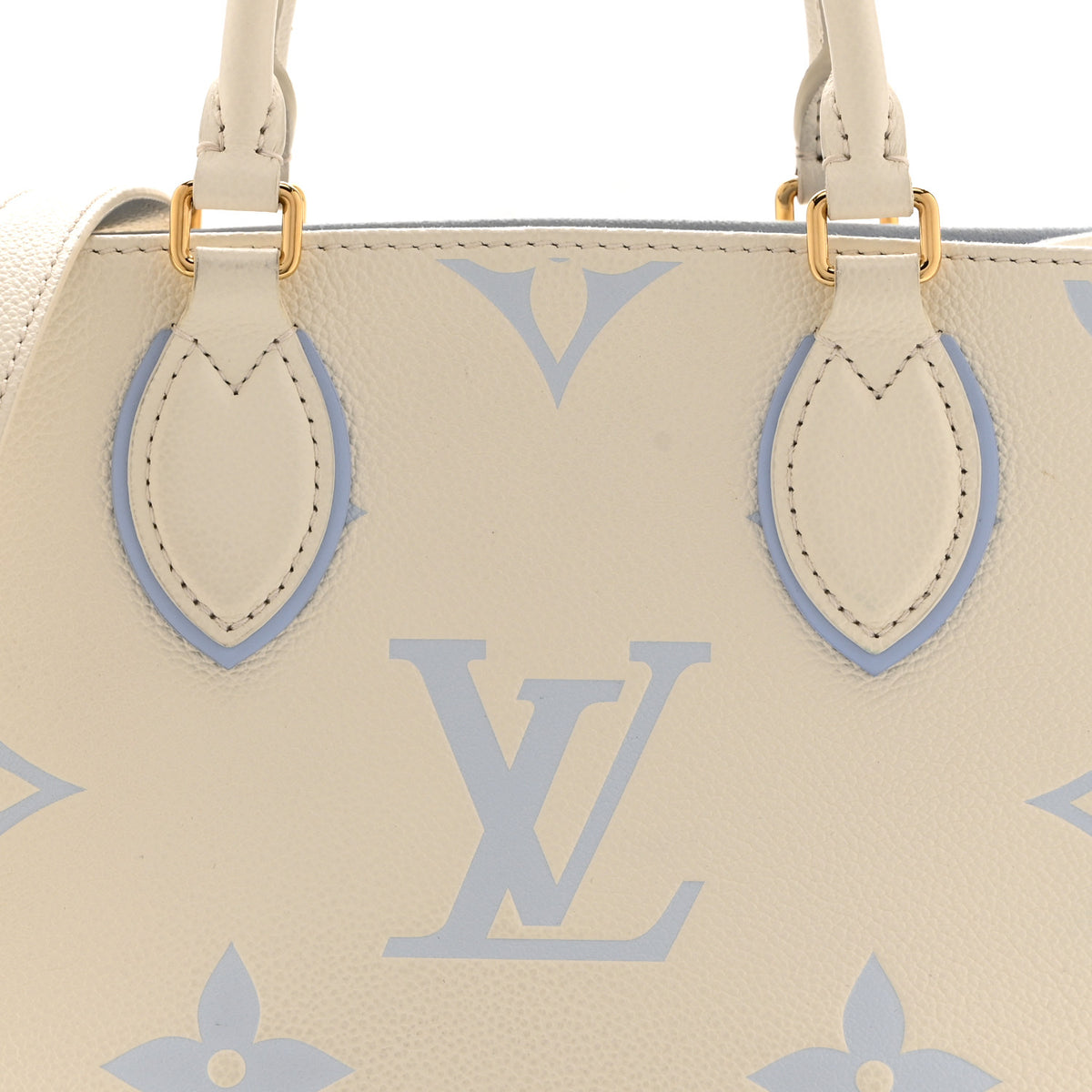 Louis Vuitton Empreinte Monogram Giant Onthego PM Latte Candy Blue 7 of 9