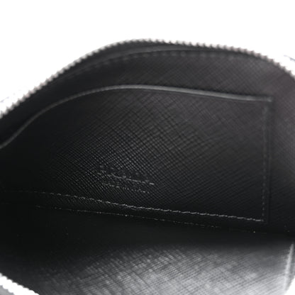 Prada Saffiano Zip Card Holder Black 5 of 8